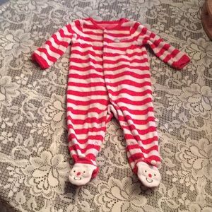 👍Baby Unisex  9 mo Santa Jammies